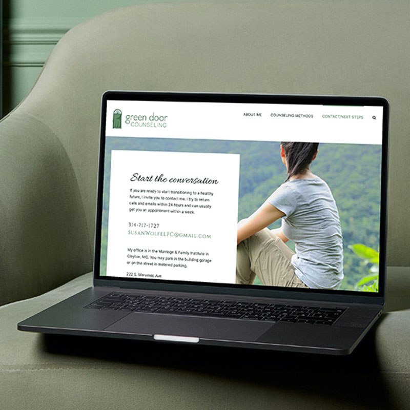 Green Door Counseling for Women Website